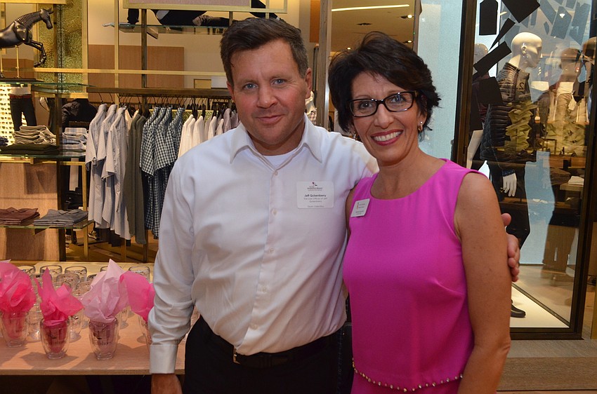 Jeff Quisenberry with Michelle Kapreilian, executive director of Forty Carrots