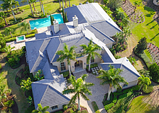 An aerial view is the best way to understand the grandeur of the $2.745 million Lake Club home.