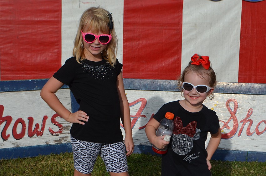 Ruskin 6-year-old Kylie Gaston and 2-year-old Sadie Gaston sport some dynamic shades.