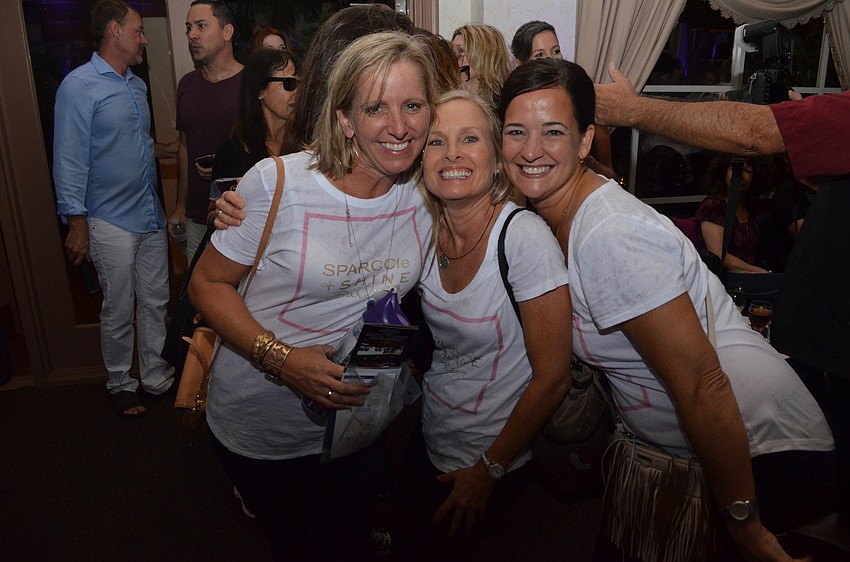 Kristin Morton, Kellie Menke and Mary Pat Radford represent Team SPARCCle and Shine.