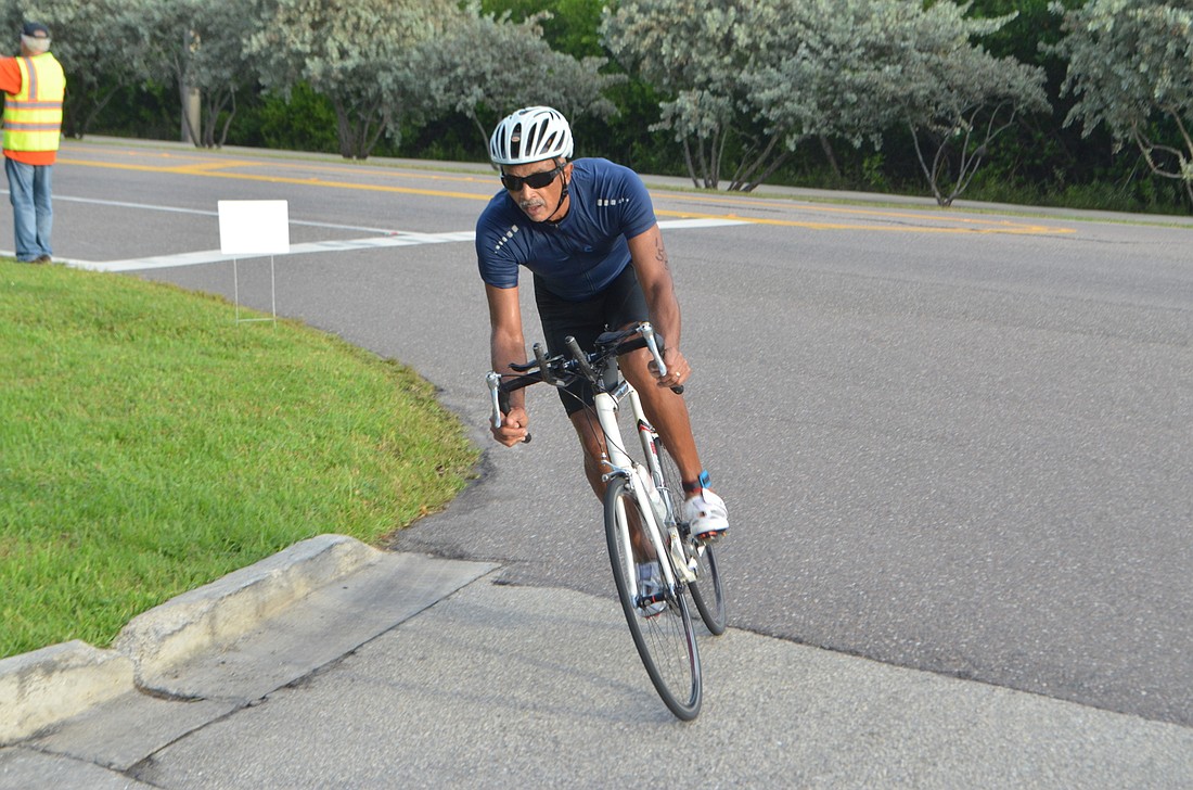 Participants biked the distance of GMD during the Longboat Key Triathlon on Oct. 16, 2016.