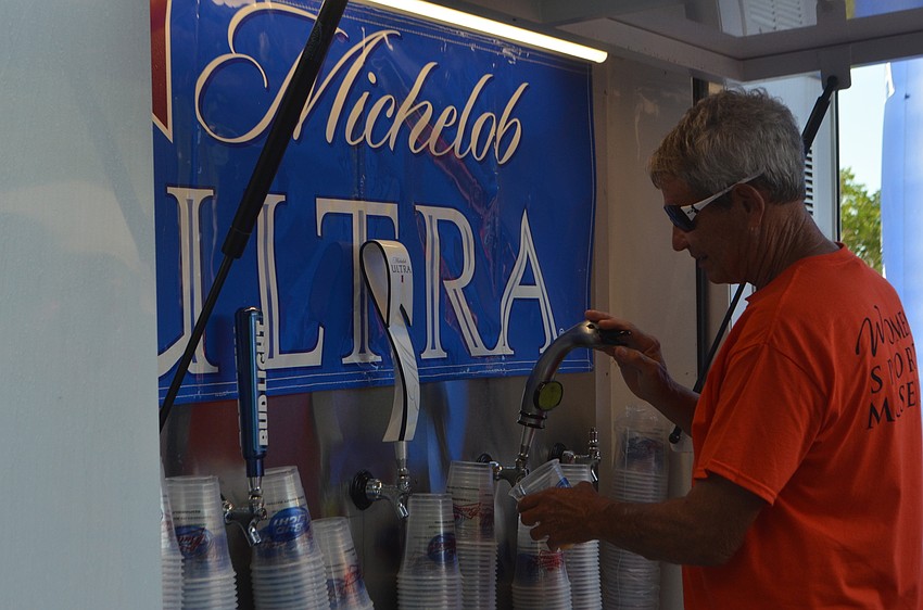 Participants were treated to Michelob Ultra when they finished the race.