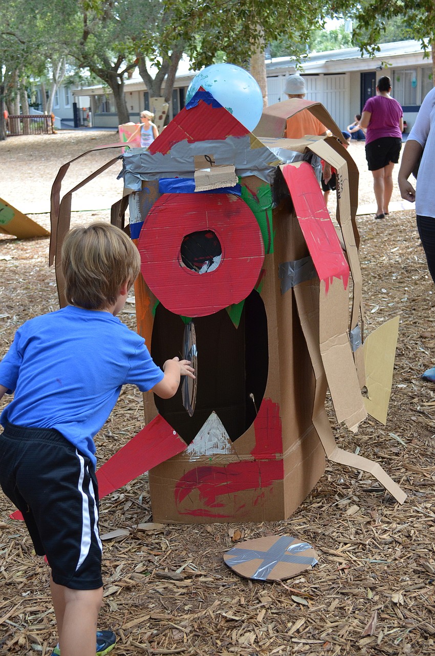 Walter feeds the monster 