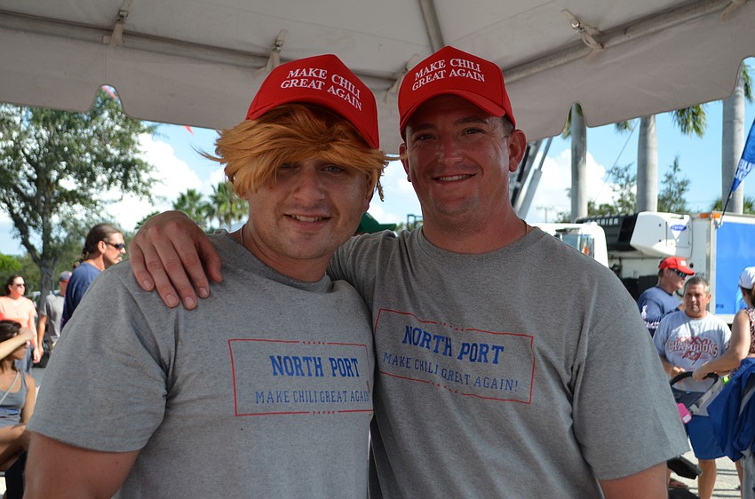 Davud Truran and Ryan Ellis of the North Port Fire Department.