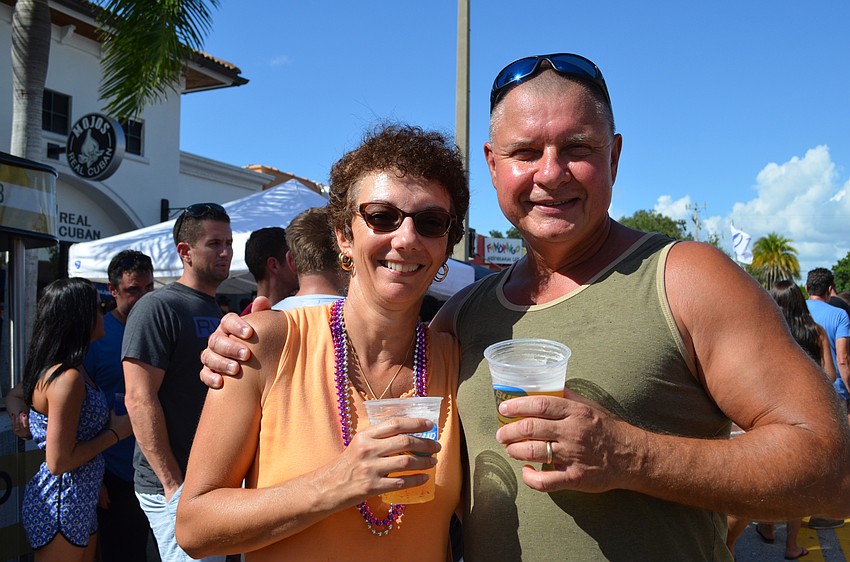 Leanne and Bob Belancik enjoyed tasting the different takes on chili from the firehouse stations.