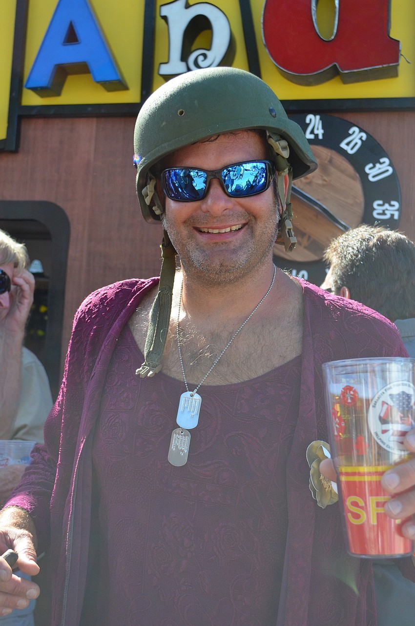 Paul Kurtz of Station 1 kept with the groups theme of TV Land shows dressed as 