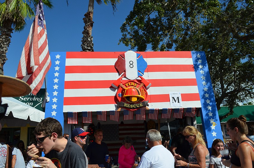 Station 8 stuck with a patriotic theme.