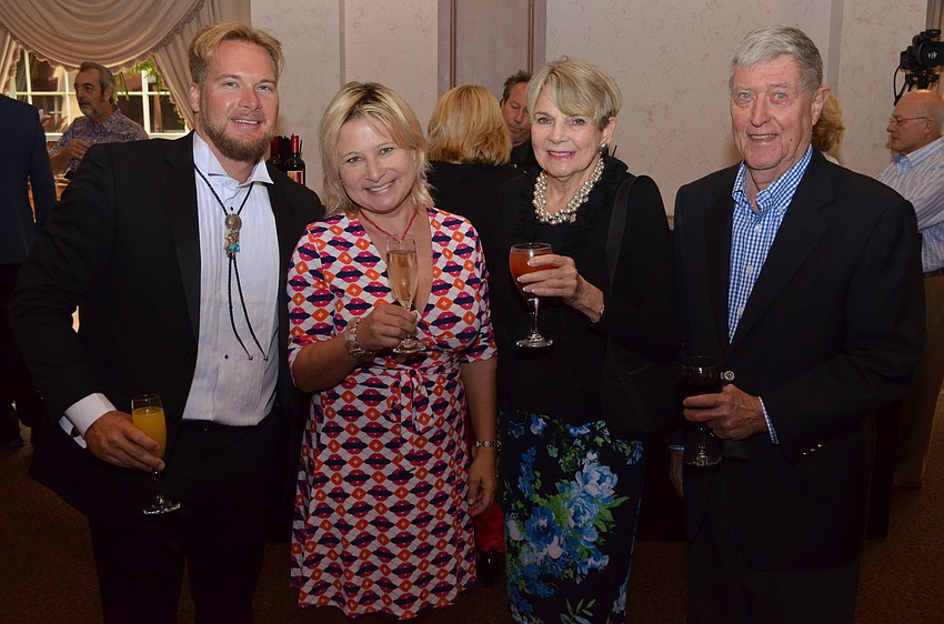 Board Chair Adam Kendall with Judith Kendall and Connie Eastburn with Board Chair Jim Harman