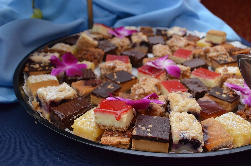 Assorted brownies, cheesecake and other sweet bites were served for dessert.