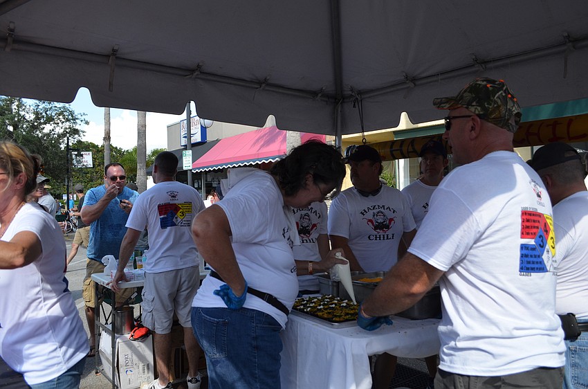 The team behind the winning chili from Southern Manatee Fire Rescue.