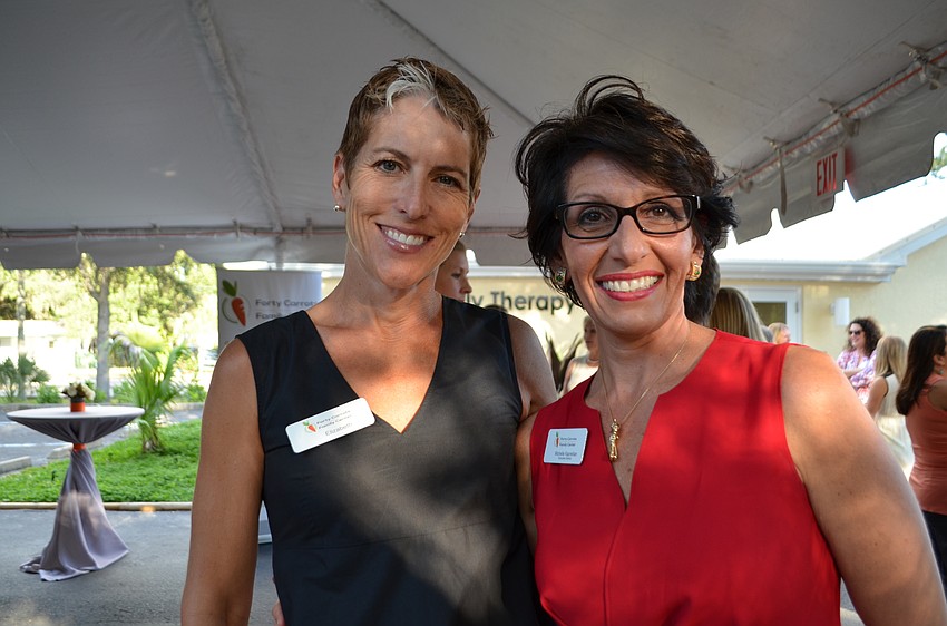 Elizabeth Hautamaki and Forty Carrots Executive Director Michelle Kapreilian