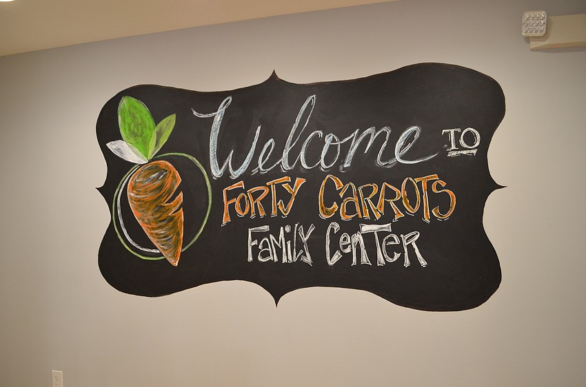 The entrance to the new family therapy center.