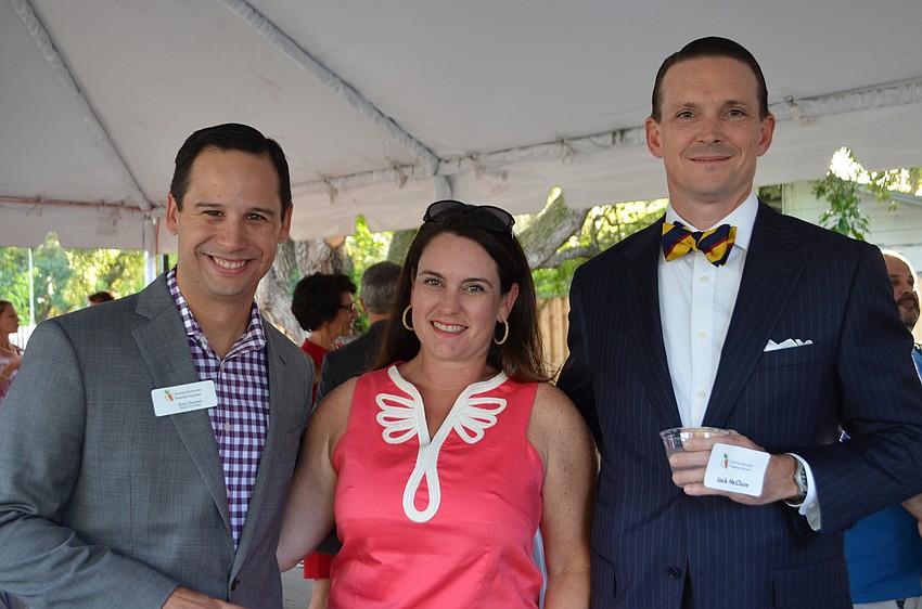 Forty Carrots Board of Trustees chairman Rick Gomez, Lesley France and Jack McClure