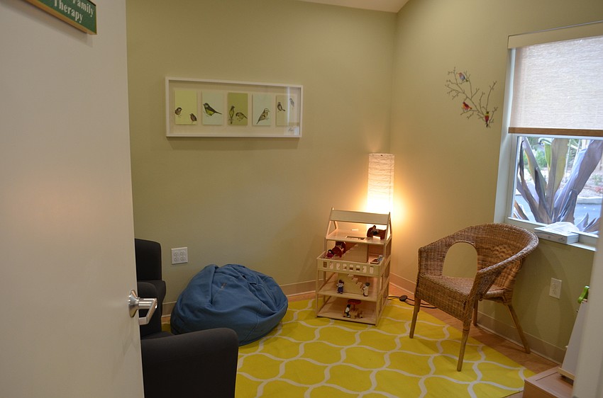 One of the therapy rooms sponsored by the Jemison Family.