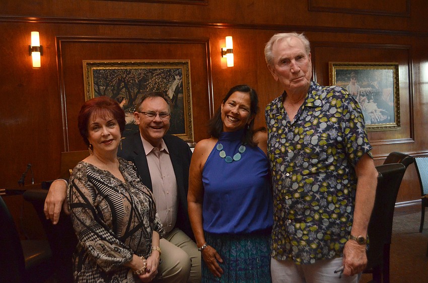 Singer Sharon Greene, Artistic Director Joseph Holt, singer Kiran Kimbell and Amore property owner Howard Rooks