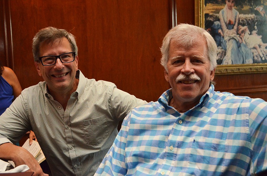 Paco Martinez -Alvarez and Bill Kimbell, president of the Gloria Musicae board