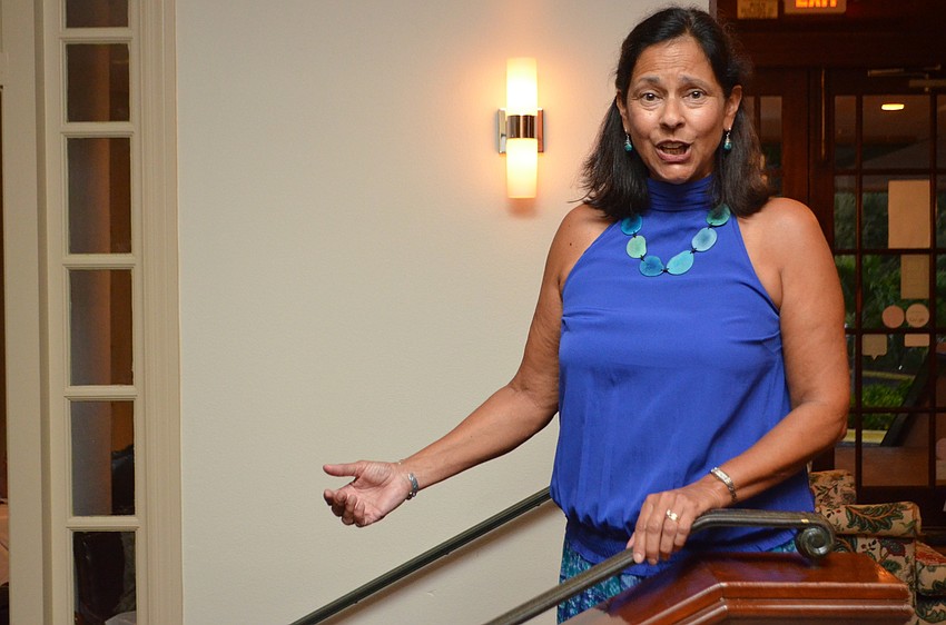 Kiran Kimbell sings during a Gloria Musicae a performance at Amore by Andrea.