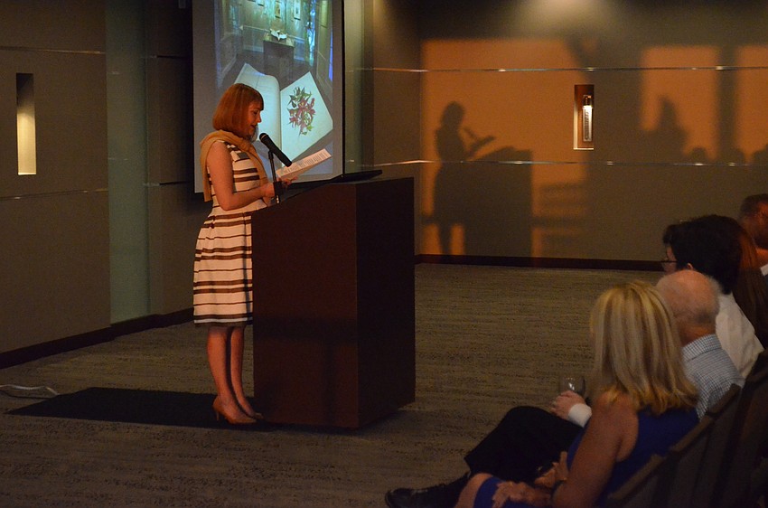 Chair Emily Walsh explains the pivotal role that Nathalie McCulloch’s donations play at the gardens.