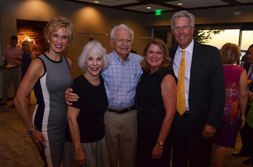 Deb Hanson with Margie and Charles Barancik and Cindy and Guy Peterson.