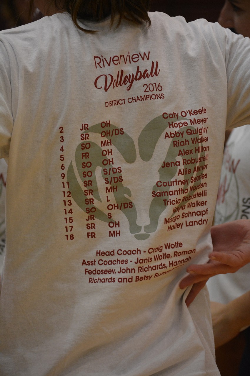 Riverview coach Craig Wolfe had these 