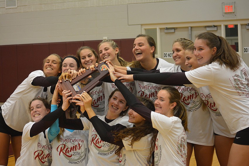 The Riverview volleyball team defeated Newsome 3-1 on Oct. 20 to win the Class 9A District 6 title, its first in 10 years.
