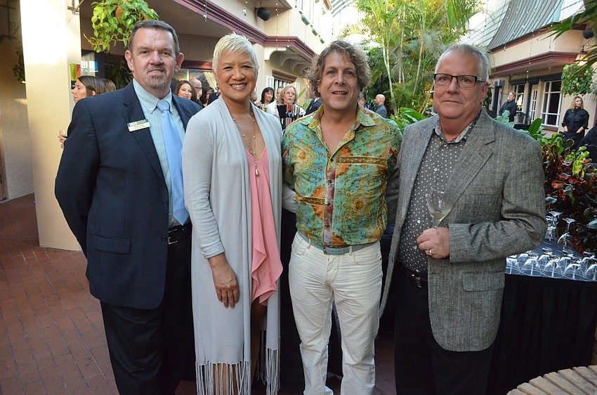 Michael Ayres, Rosenda and Thomas Calloway and Kevin Stevens