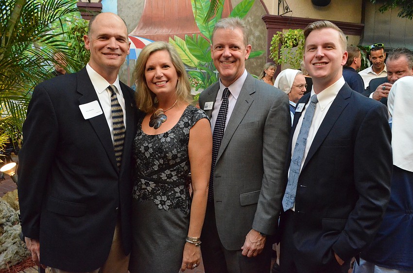 Rob and Amanda Morris with Jay Clarkson and Robert Stanell