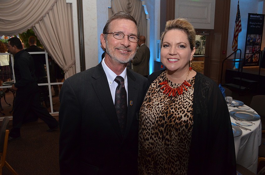 Bob Rosinsky, president & CEO of Goodwill Manasota, with Veronica Brandon Miller, vice president of Goodwill Manasota