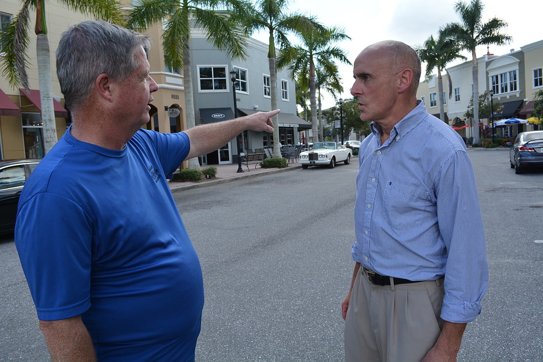 Lakewood Ranch Main Street Merchants Association President Mike Driscoll and farmers' market organizer Tod Durkin said the farmers' market will be located roughly between Big Olaf and Naples Soap Co. at Lakewood Ranch Main Street.