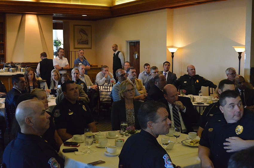 Attendees listen intently to Mayor Willie Charles Shaw’s keynote address.