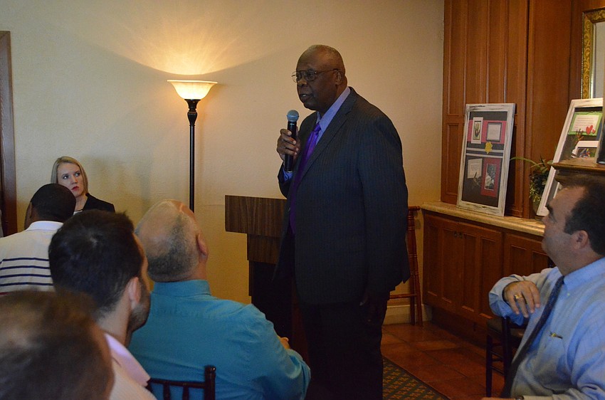 Mayor Willie Charles Shaw speaks about his sister’s death, which was caused by domestic violence.