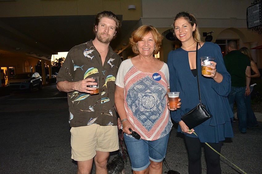 Sarasota's J.B. Leeming joins his mother-in-law, Betsy Benac, an East County resident and Manatee County commissioner, and his wife, Ali Leeming.