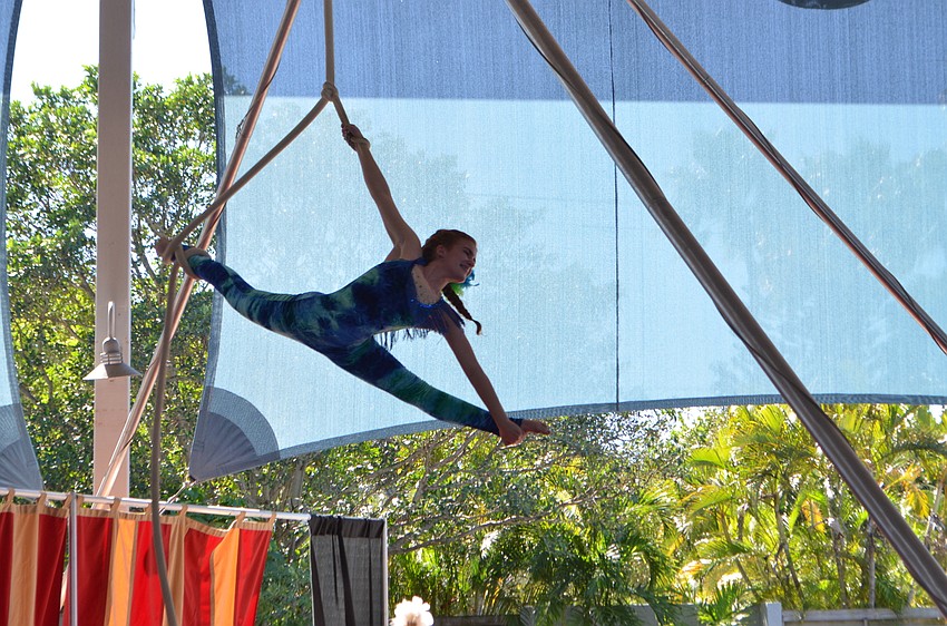Sailor Circus students from The Circus Arts Conservatory performed twice during Circus by the Sea on Oct. 22. Students are between the ages of eight and 18.