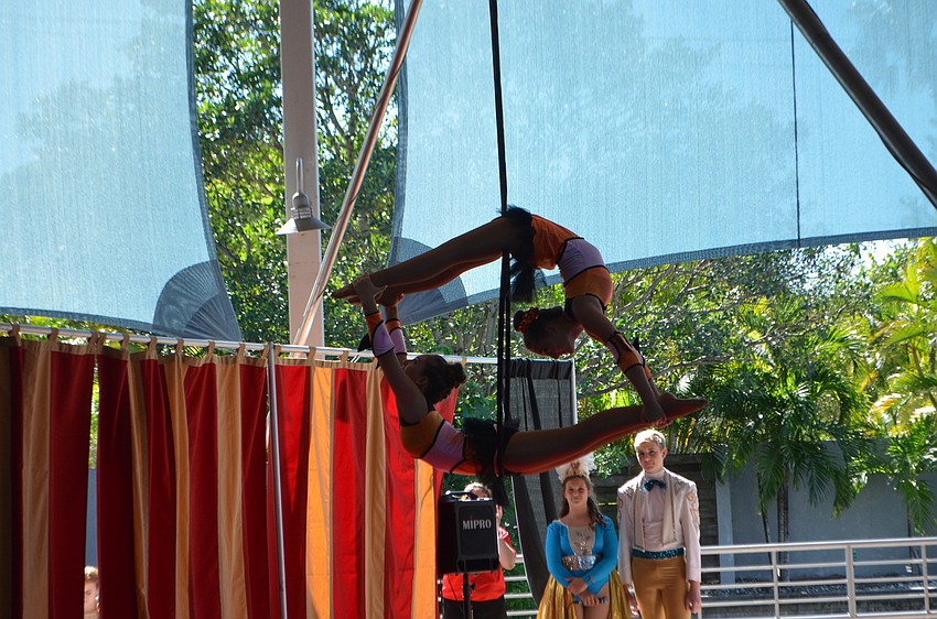 Sailor Circus students from The Circus Arts Conservatory performed twice during Circus by the Sea on Oct. 22. Students are between the ages of eight and 18.