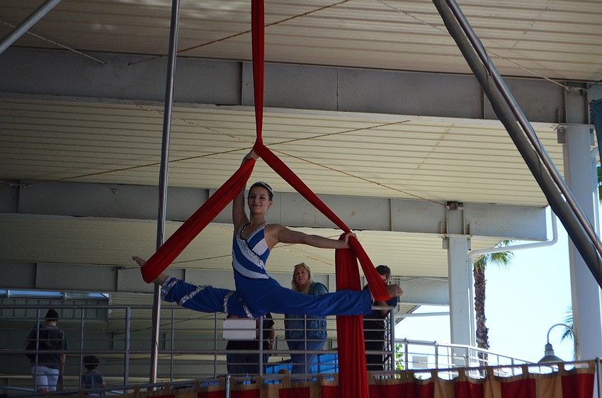 Sailor Circus students from The Circus Arts Conservatory performed twice during Circus by the Sea on Oct. 22. Students are between the ages of eight and 18.