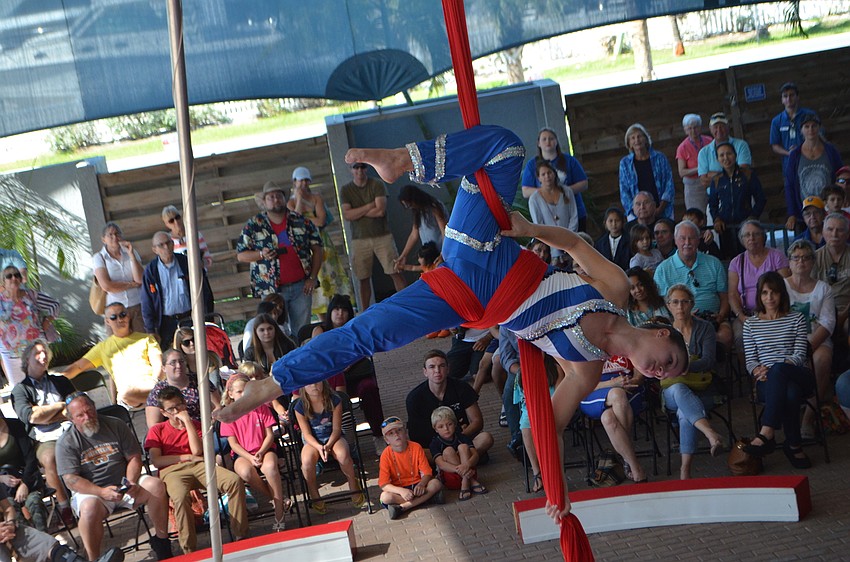 Students in the Sailor Circus are between the age of eight and 18 and practice every day of the week.