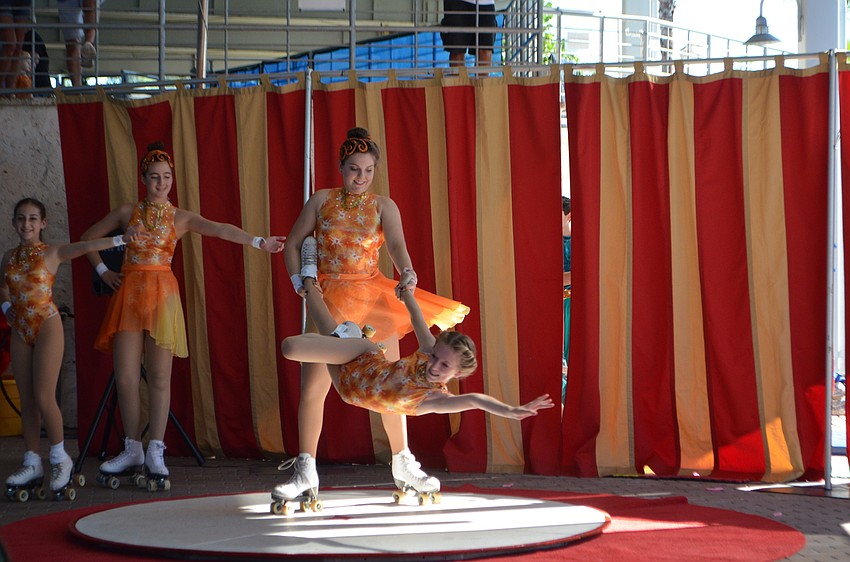 Students in the Sailor Circus are between the age of eight and 18 and practice every week day.