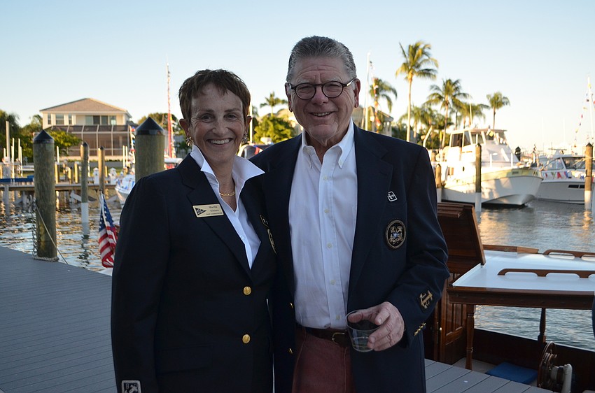 Martha Schantz, Chairwoman of Marina Committee, and Chair of MarinaFest Bill Jacobs
