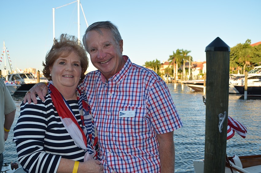 Social chairwoman Marshall and Jose Fernandez