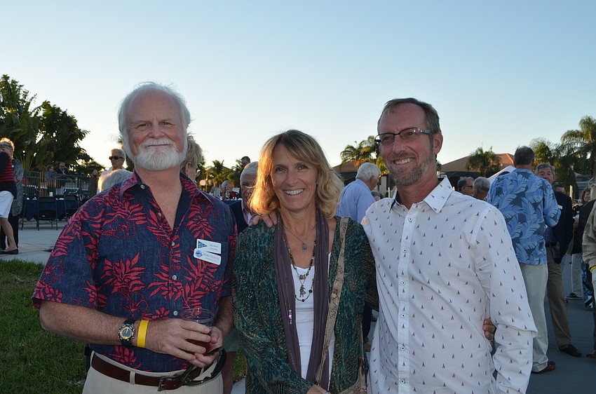 Michael Crosby, President and CEO of Mote Marine Laboratory and Aquarium, Sue Forrest and Mike Collins