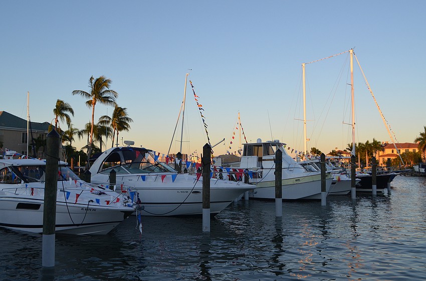 Bird Key Yacht Club’s new marina boasts 48 boat slips and 18 boat lifts.