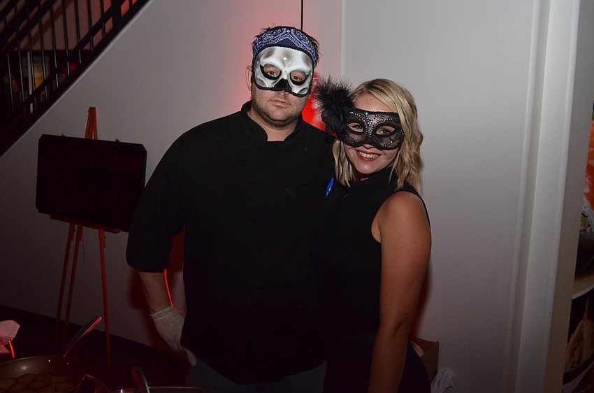 Niles Tarantik, executive chef and owner of Duval’s, with server Mackenzie Buechner