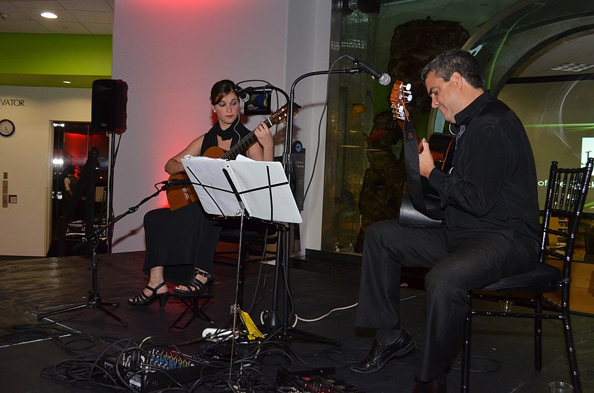 Entertainment was provided by “Isabel and Edel” on the Spanish guitar.