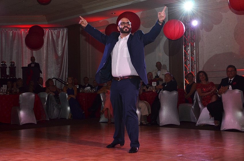 Roger Capote strikes a pose.