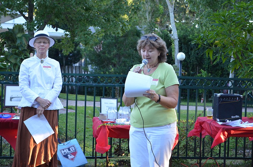 Dawn Mowery explains the history of McClellan Park.