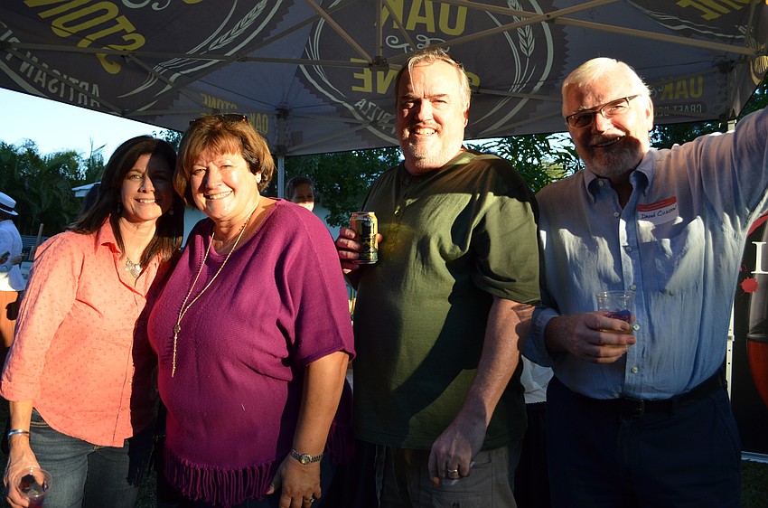 Pamela Caguiat, Diane and Kevin Drake with David Cussen