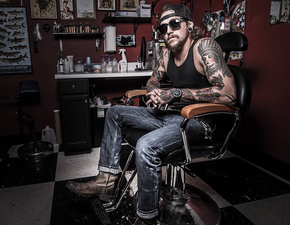 Trevor Moss recently opened Liberty Tattoo Club with fellow traditional tattoo artist Nicholas Coyne and others dedicated to old-school style. Courtesy photo.