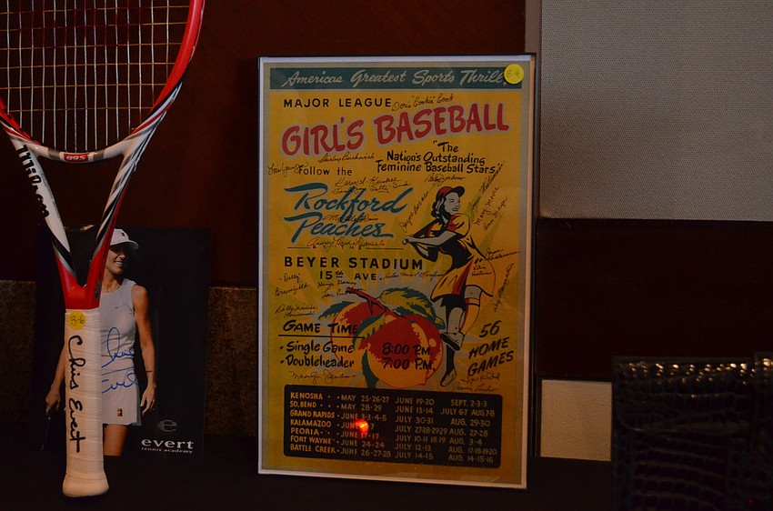 A AAGPBL Players Association autographed poster signed by the Rockford Peaches.