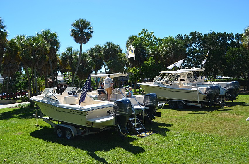 Grady White Boats and Yamaha Motors were on display for the St. Armands Boat Show on Oct. 22 and 23.