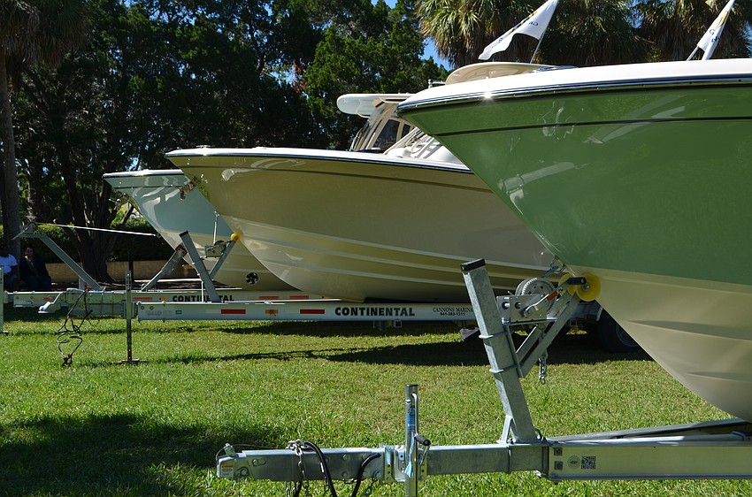 Grady-White Boats and Yamaha Motors were on display for the St. Armands Boat Show on Oct. 22 and 23.